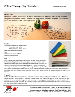 Colour Theory: Clay Characters