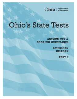 Scoring Guidelines - Ohio Assessment Systems