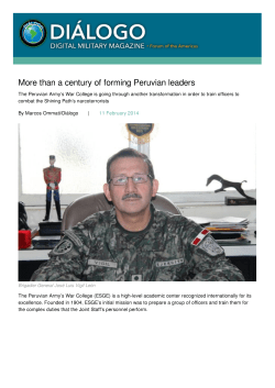 Dialogo Americas :: More than a century of forming Peruvian leaders