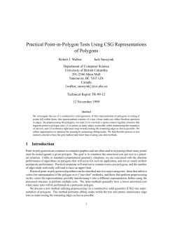 Practical Point-in-Polygon Tests Using CSG Representations of