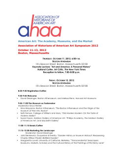 program - Association of Historians of American Art