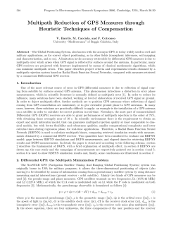 Multipath Reduction of GPS Measures through Heuristic Techniques