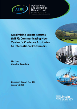 Communicating New Zealand`s Credence