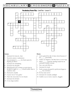 Lesson 13 - Prestwick House