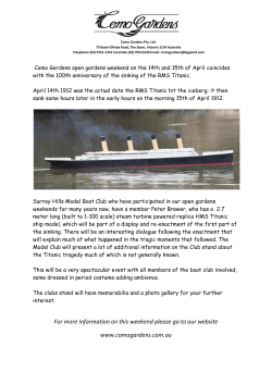 For more information on this weekend please go to our website www