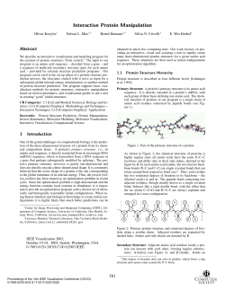 Interactive Protein Manipulation