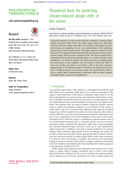 Theoretical basis for predicting climate