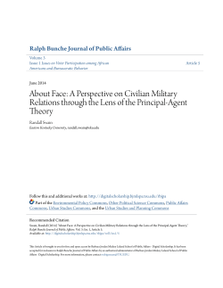 About Face: A Perspective on Civilian Military Relations through the