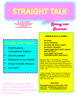 Inside this Issue - Peninsula Orthodontics