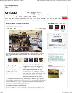 49 Square Miles: Square 36, Stonestown - SFGate