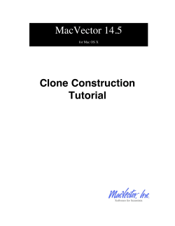 Clone Construction Tutorial
