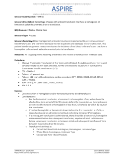 Measure Abbreviation: TRAN 01 - Aspire-CQI