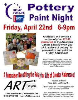 Art Bayou will donate a portion of your $12.00 studio