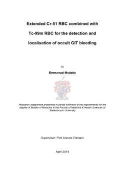 Extended Cr-51 RBC combined with Tc