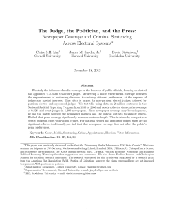 The Judge, the Politician, and the Press: Newspaper Coverage and