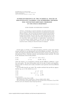 superconvergence of the numerical traces of discontinuous galerkin