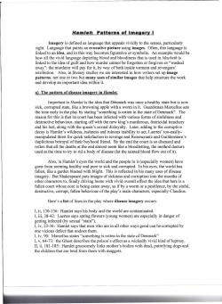 Hamlet: Patterns of Imagery I