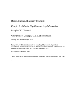 Banks, Runs and Liquidity Creation