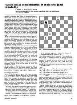 Pattern-based representation of chess end