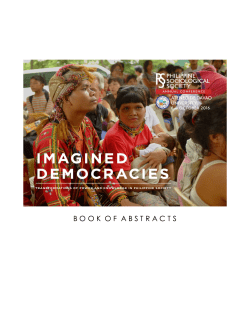 parallel sessions abstracts - Philippine Sociological Society!