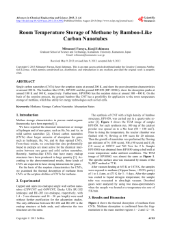 Room Temperature Storage of Methane by Bamboo