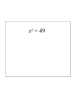 x2 = 49