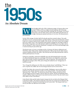 The 1950s - an Absolute Dream