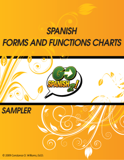 FORMS AND FUNCTIONS CHARTS SPANISH