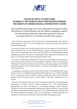 ABF &ndash; Haiti 2nd - Voices of Haiti