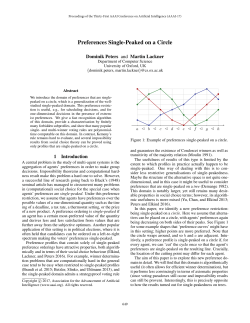 Preferences Single-Peaked on a Circle