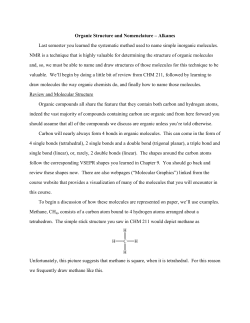 Alkanes, cycloalkanes