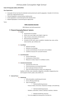 Geography - Immaculate Conception High School