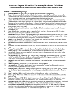 American Pageant 16th edition Vocabulary Words and Definitions