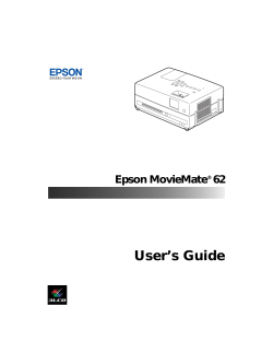 Epson MovieMate&reg; 62