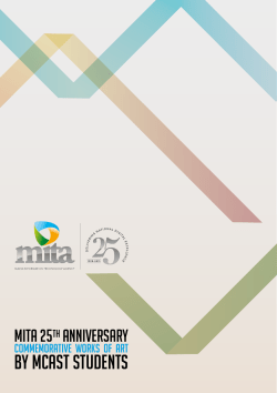 MITA 25th Anniversary Commemorative Works of Art By MCAST