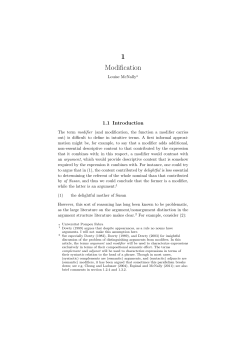 Modification