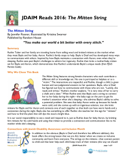 JDAIM Reads 2016: The Mitten String