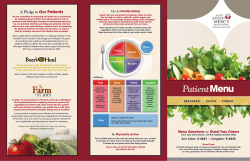 PatientMenu - St. Joseph Mercy Ann Arbor