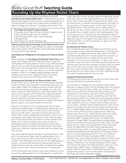 Rounding Up the Rhymes Pocket Chart