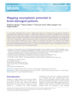 Mapping neuroplastic potential in brain-damaged
