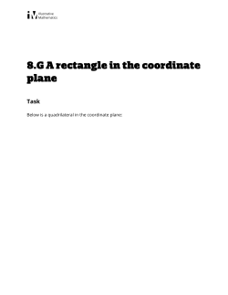 A Rectangle in the Coordinate Plane