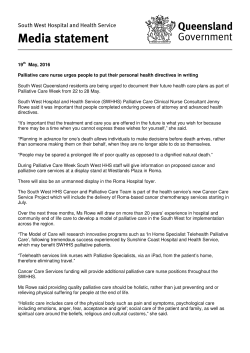 Palliative care nurse urges people to put their personal health