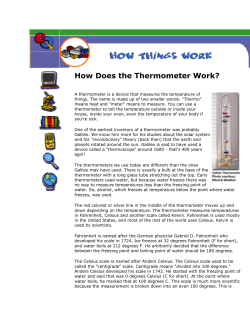 How Does the Thermometer Work?