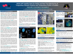 NOAA/APT Satellite Data for Real Time Monitoring of Tungurahua