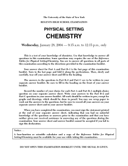 physical setting chemistry