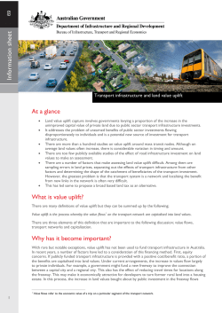 At a glance What is value uplift? Why has it become important?