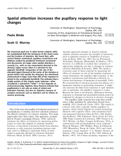 Spatial attention increases the pupillary response to light changes