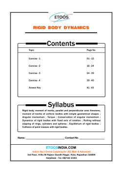 Contents Syllabus