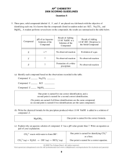 Sample Responses Q5 - AP Central