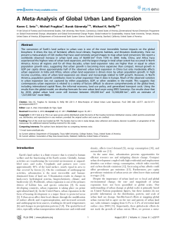 A Meta-Analysis of Global Urban Land Expansion